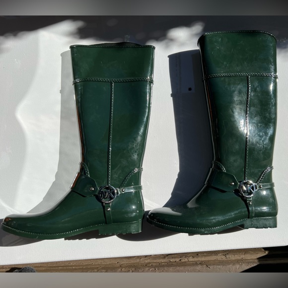 Green MK Rain boots - Picture 4 of 6